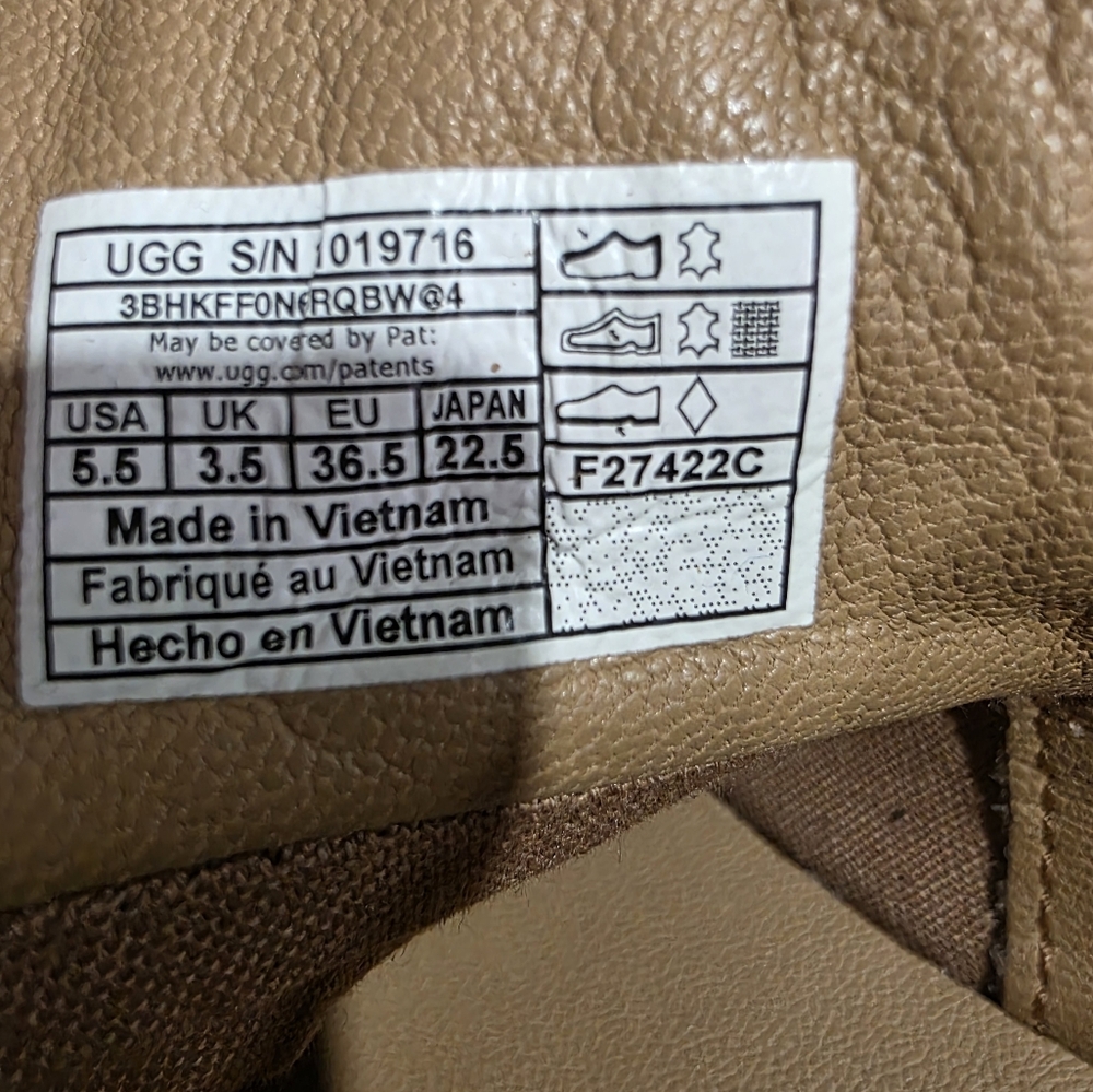 UGG Women's Brown High-Top Sneakers Size 5.5 - Picture 10 of 12